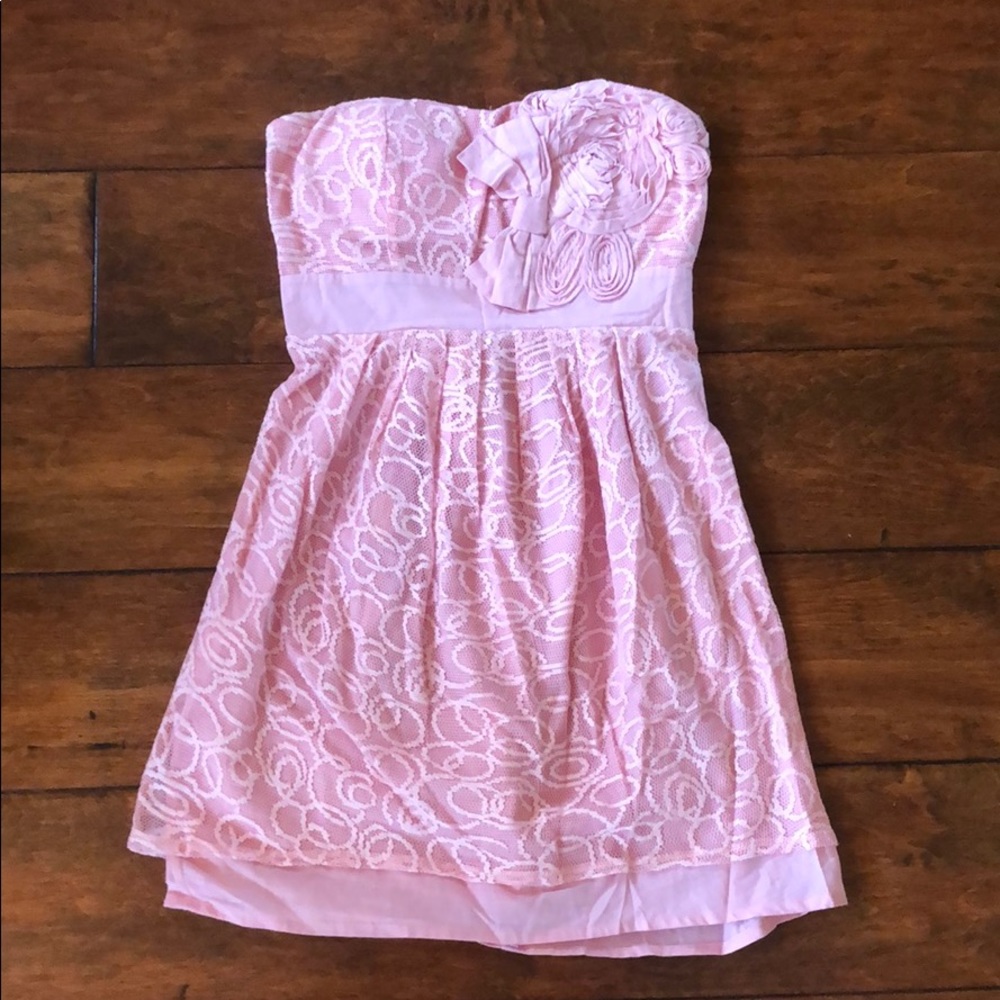 Lightly used, strapless lace dress
